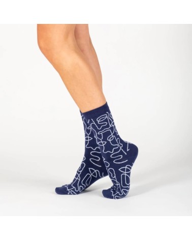 Socken - Hugal - Limitierte Auflage Label Chaussette Socke lustige Damen Herren farbige coole socken mit motiv kaufen
