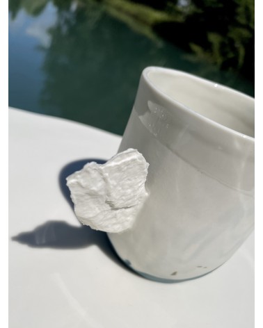 Großer Porzellan Becher - Vapor Blau Maison Dejardin kaffeetassen teetasse grosse lustige schöne kaufen