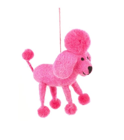 Perez the poodle - Hanging Christmas Decor Felt so good Christmas decorations design switzerland original