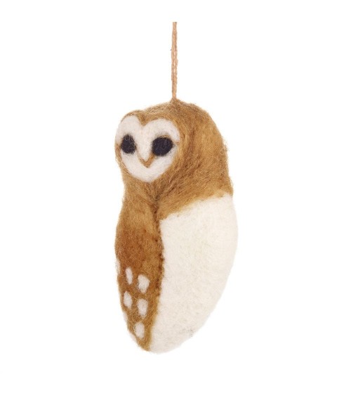 Tyto the barn owl - Hanging Christmas Decor Felt so good Christmas decorations design switzerland original