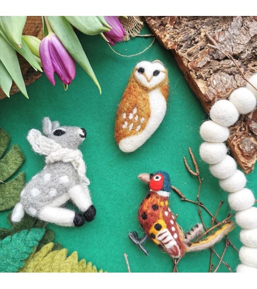 Il barbagianni Tyto - Decorazione natale Felt so good Decorazioni natalizie eleganti particolari decoro natale decorazione al...
