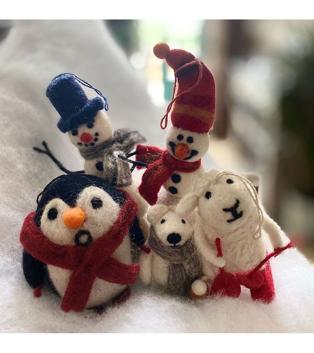 Mouton Skieur - Décoration de Noël Felt so good decoration noel decor déco de noel 2024 maison fait main