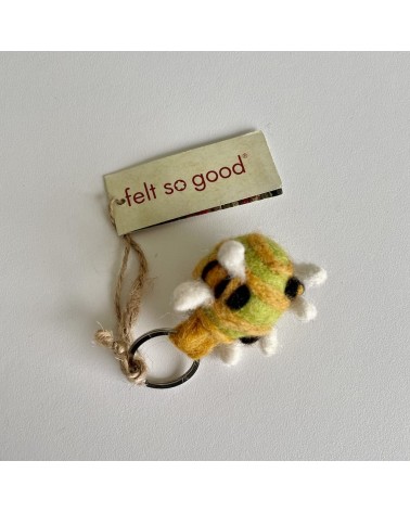 Busy Beehive - Cool Handcrafted Keychain Felt so good original gift idea switzerland