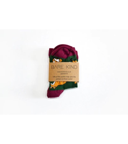 Save the Foxes - Bamboo Kids Socks Bare Kind funny crazy cute cool best pop socks for women men