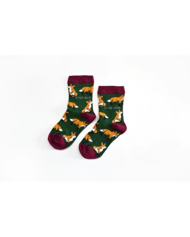 Rettet die Füchse - Bambus Kindersocken Bare Kind socke kuschelsocken für damen lustig herren farbige coole socken