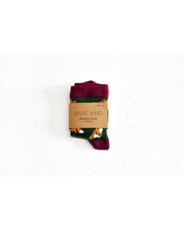 Save the Foxes - Bamboo Kids Socks Bare Kind funny crazy cute cool best pop socks for women men