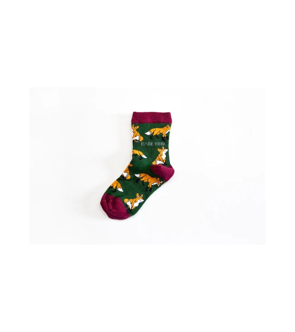 Save the Foxes - Bamboo Kids Socks Bare Kind funny crazy cute cool best pop socks for women men
