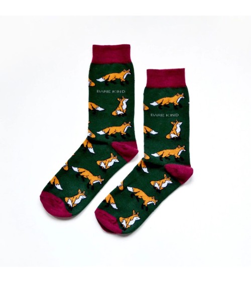Save the Foxes - Bambou Socks Bare Kind funny crazy cute cool best pop socks for women men