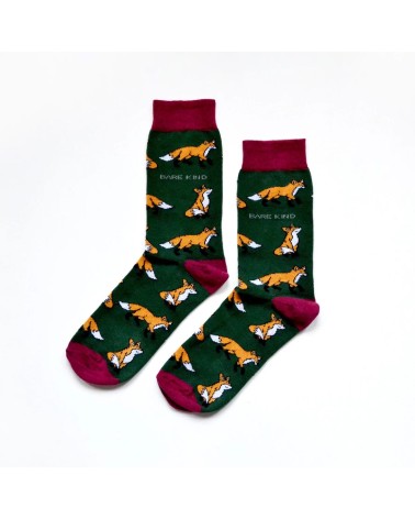 Save the Foxes - Bambou Socks Bare Kind funny crazy cute cool best pop socks for women men