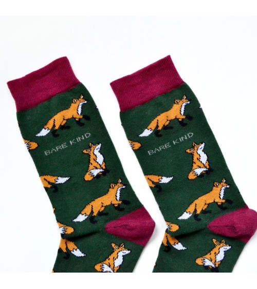 Save the Foxes - Bambou Socks Bare Kind funny crazy cute cool best pop socks for women men