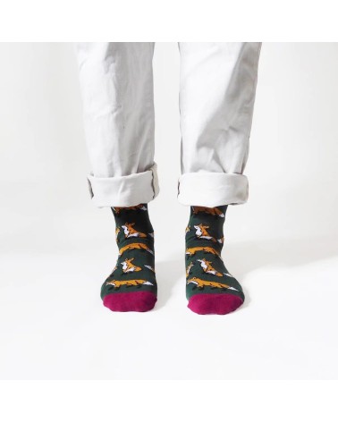 Save the Foxes - Bambou Socks Bare Kind funny crazy cute cool best pop socks for women men