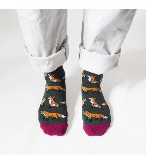 Save the Foxes - Bambou Socks Bare Kind funny crazy cute cool best pop socks for women men