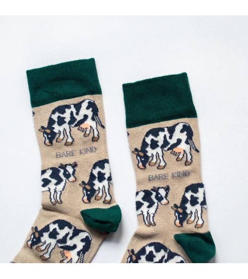 Save the Cows - Bamboo Socks Bare Kind funny crazy cute cool best pop socks for women men