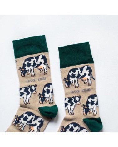 Save the Cows - Bamboo Socks Bare Kind funny crazy cute cool best pop socks for women men