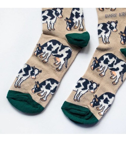 Save the Cows - Bamboo Socks Bare Kind funny crazy cute cool best pop socks for women men