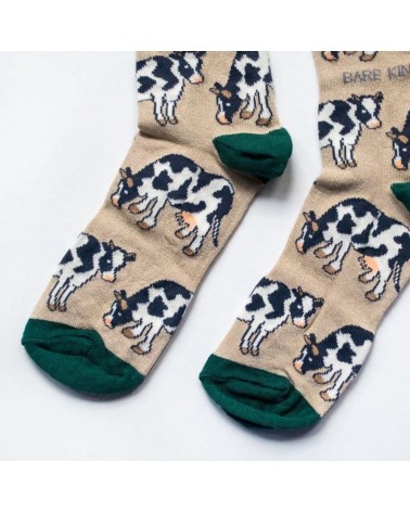 Save the Cows - Bamboo Socks Bare Kind funny crazy cute cool best pop socks for women men