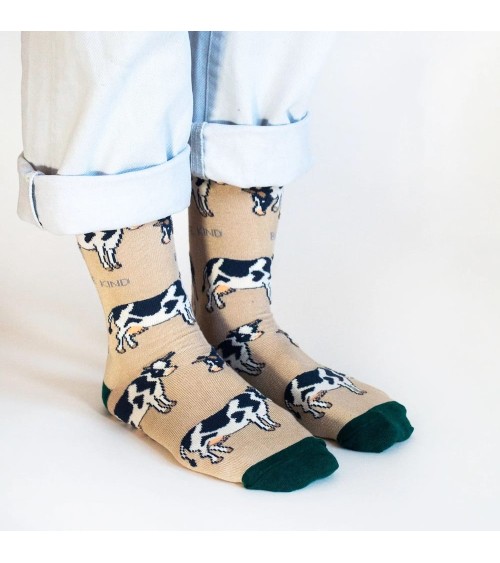 Save the Cows - Bamboo Socks Bare Kind funny crazy cute cool best pop socks for women men