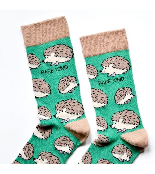 Save the Hedgehogs - Bamboo Socks Bare Kind funny crazy cute cool best pop socks for women men
