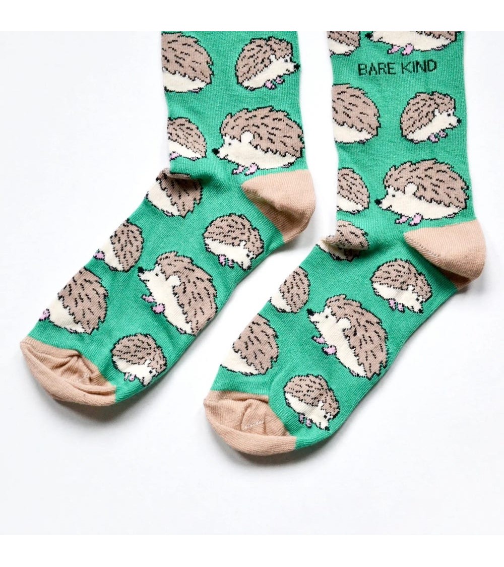Save the Hedgehogs - Bamboo Socks Bare Kind funny crazy cute cool best pop socks for women men
