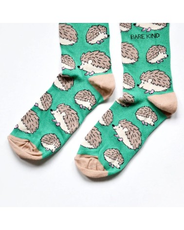 Save the Hedgehogs - Bamboo Socks Bare Kind funny crazy cute cool best pop socks for women men