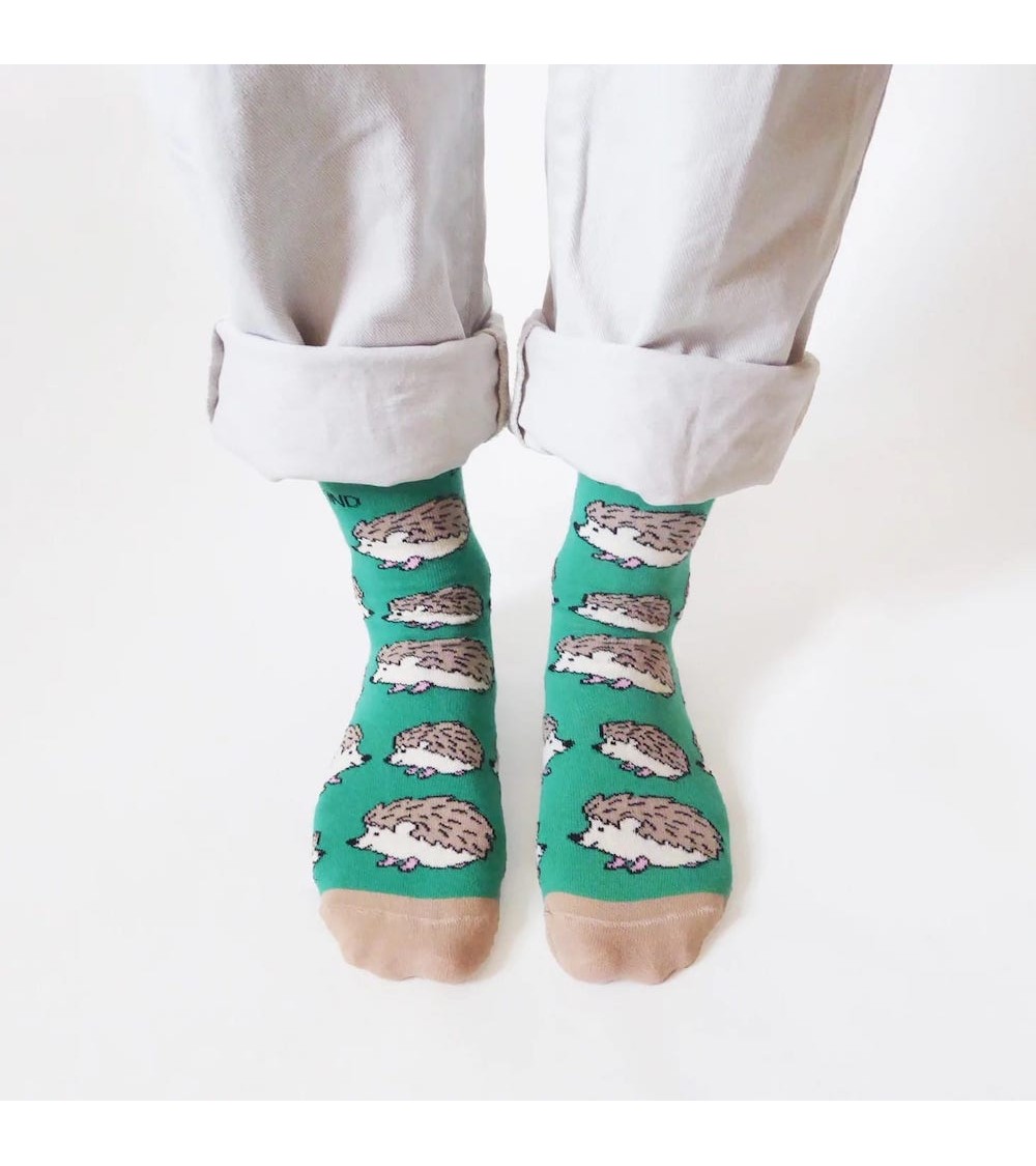 Save the Hedgehogs - Bamboo Socks Bare Kind funny crazy cute cool best pop socks for women men