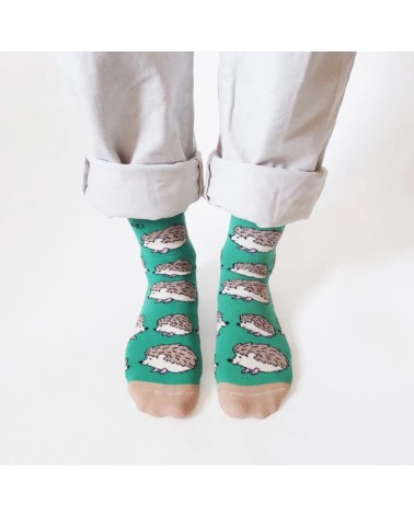 Save the Hedgehogs - Bamboo Socks Bare Kind funny crazy cute cool best pop socks for women men