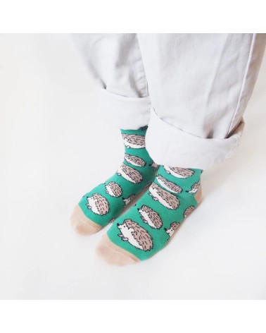 Sauvez les Hérissons - Chaussettes en bambou Bare Kind jolies pour femme originales pour homme chausset rigolotes drole Suisse