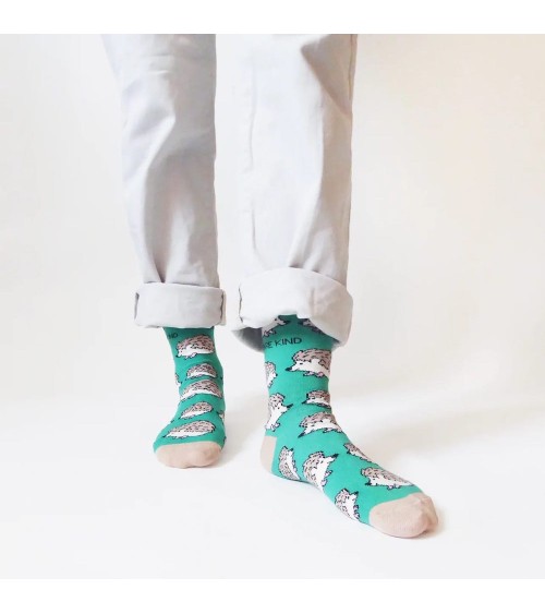 Save the Hedgehogs - Bamboo Socks Bare Kind funny crazy cute cool best pop socks for women men