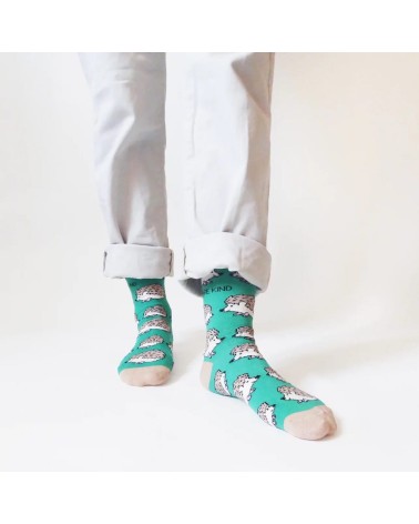 Save the Hedgehogs - Bamboo Socks Bare Kind funny crazy cute cool best pop socks for women men