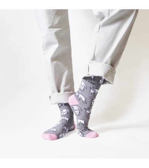 Save the Rabbits - Bamboo Socks Bare Kind funny crazy cute cool best pop socks for women men