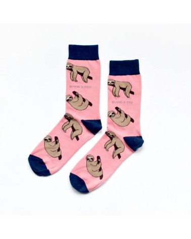 Sauvez les paresseux - Chaussettes enfant en bambou Bare Kind jolies pour femme originales pour homme chausset rigolotes drol...