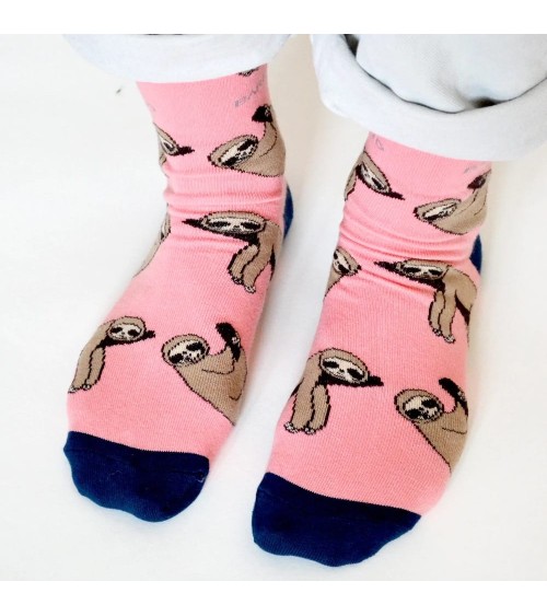 Save the Sloths - Bamboo Socks Bare Kind funny crazy cute cool best pop socks for women men