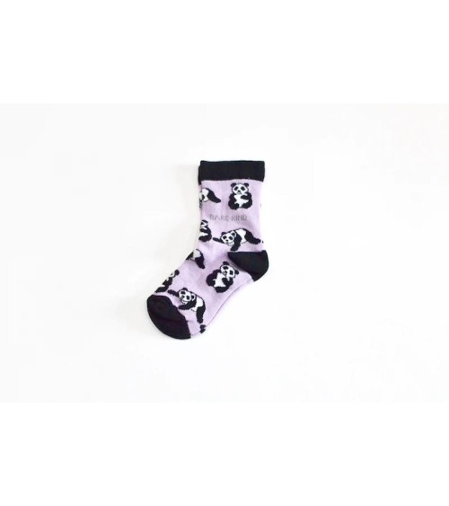 Sauvez les Pandas - Chaussettes enfant en bambou Bare Kind jolies pour femme originales pour homme chausset rigolotes drole S...