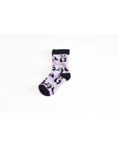 Sauvez les Pandas - Chaussettes enfant en bambou Bare Kind jolies pour femme originales pour homme chausset rigolotes drole S...