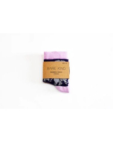 Sauvez les éléphants - Chaussettes enfant en bambou Bare Kind jolies pour femme originales pour homme chausset rigolotes drol...