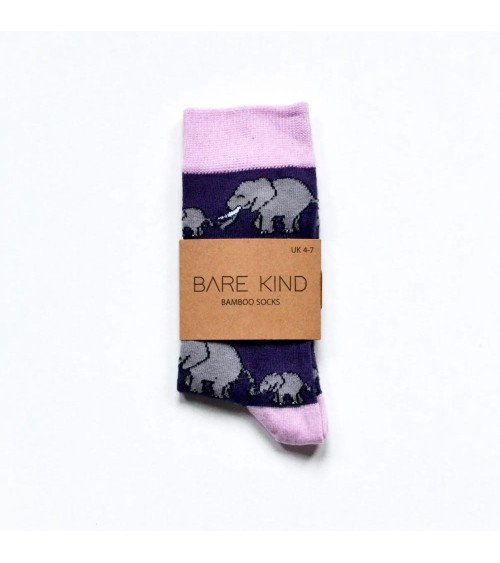 Save the Elephants - Bamboo Socks Bare Kind funny crazy cute cool best pop socks for women men