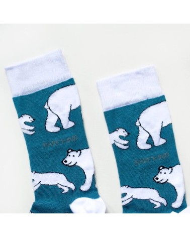 Sauvez les ours polaires - Chaussettes en bambou Bare Kind jolies pour femme originales pour homme chausset rigolotes drole S...