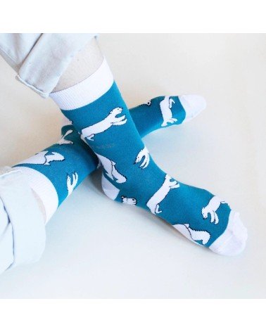 Sauvez les ours polaires - Chaussettes en bambou Bare Kind jolies pour femme originales pour homme chausset rigolotes drole S...