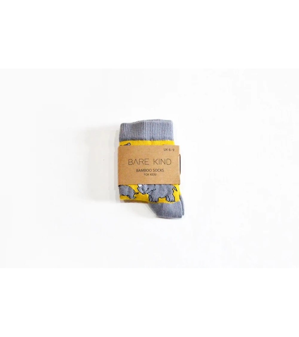Save the Rhinos - Kids Bamboo Socks Bare Kind funny crazy cute cool best pop socks for women men