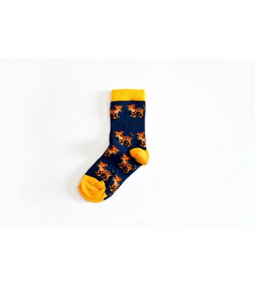 Rettet die Leoparden - Bambus Kindersocken Bare Kind socke kuschelsocken für damen lustig herren farbige coole socken