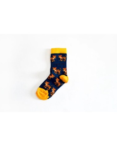 Rettet die Leoparden - Bambus Kindersocken Bare Kind socke kuschelsocken für damen lustig herren farbige coole socken