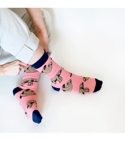 Save the Sloths - Bamboo Socks Bare Kind funny crazy cute cool best pop socks for women men