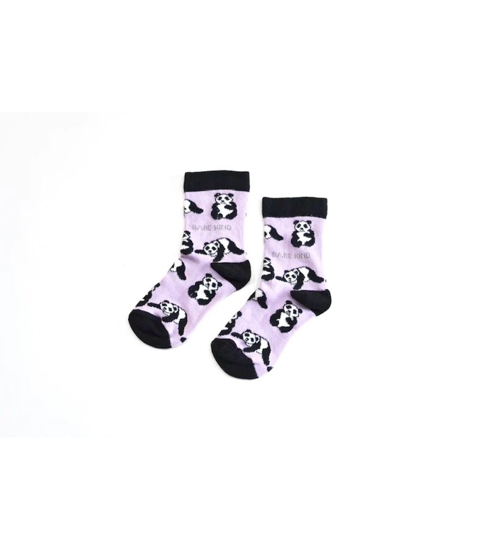 Save the Pandas - Bamboo Kids Socks Bare Kind funny crazy cute cool best pop socks for women men