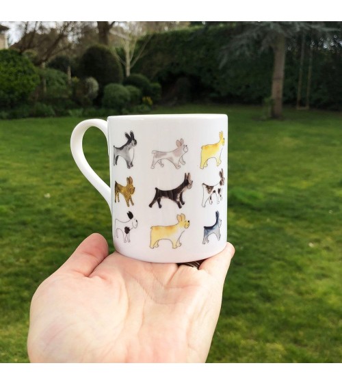 Mug - Bouledogue Français Illustration by Abi design à café thé cappuccino originale grande grosse original fun