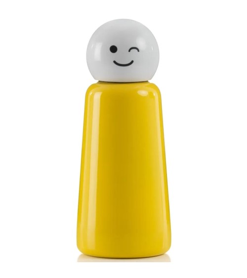 Thermo Flask - Skittle Bottle 300ml - Yellow and white Lund London best water bottle