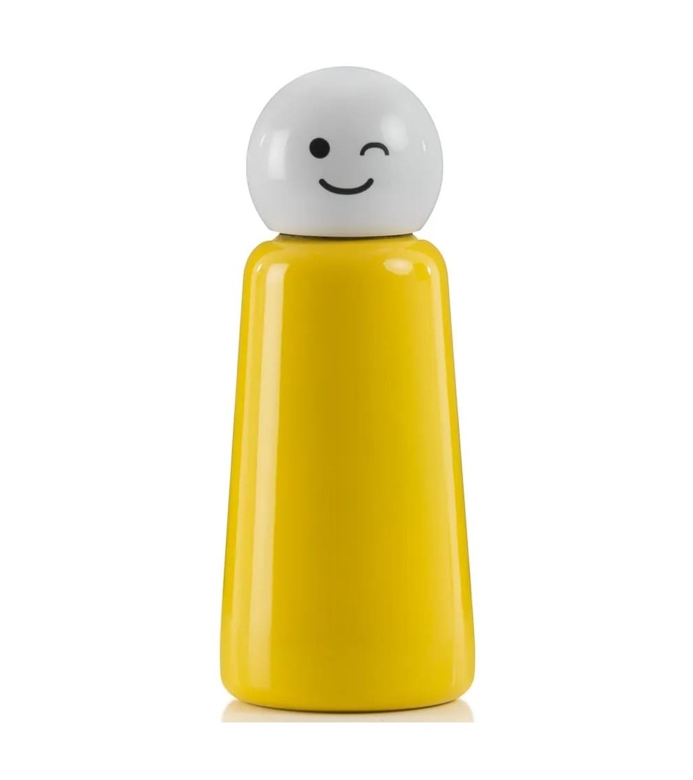 Gourde Isotherme - Skittle Bottle 300ml - Jaune et Blanc Lund London gourde sport metal d eau aluminium thé design