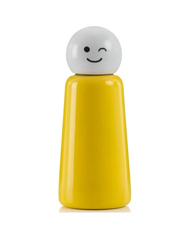 Gourde Isotherme - Skittle Bottle 300ml - Jaune et Blanc Lund London gourde sport metal d eau aluminium thé design