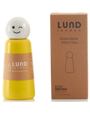 Gourde Isotherme - Skittle Bottle 300ml - Jaune et Blanc Lund London gourde sport metal d eau aluminium thé design