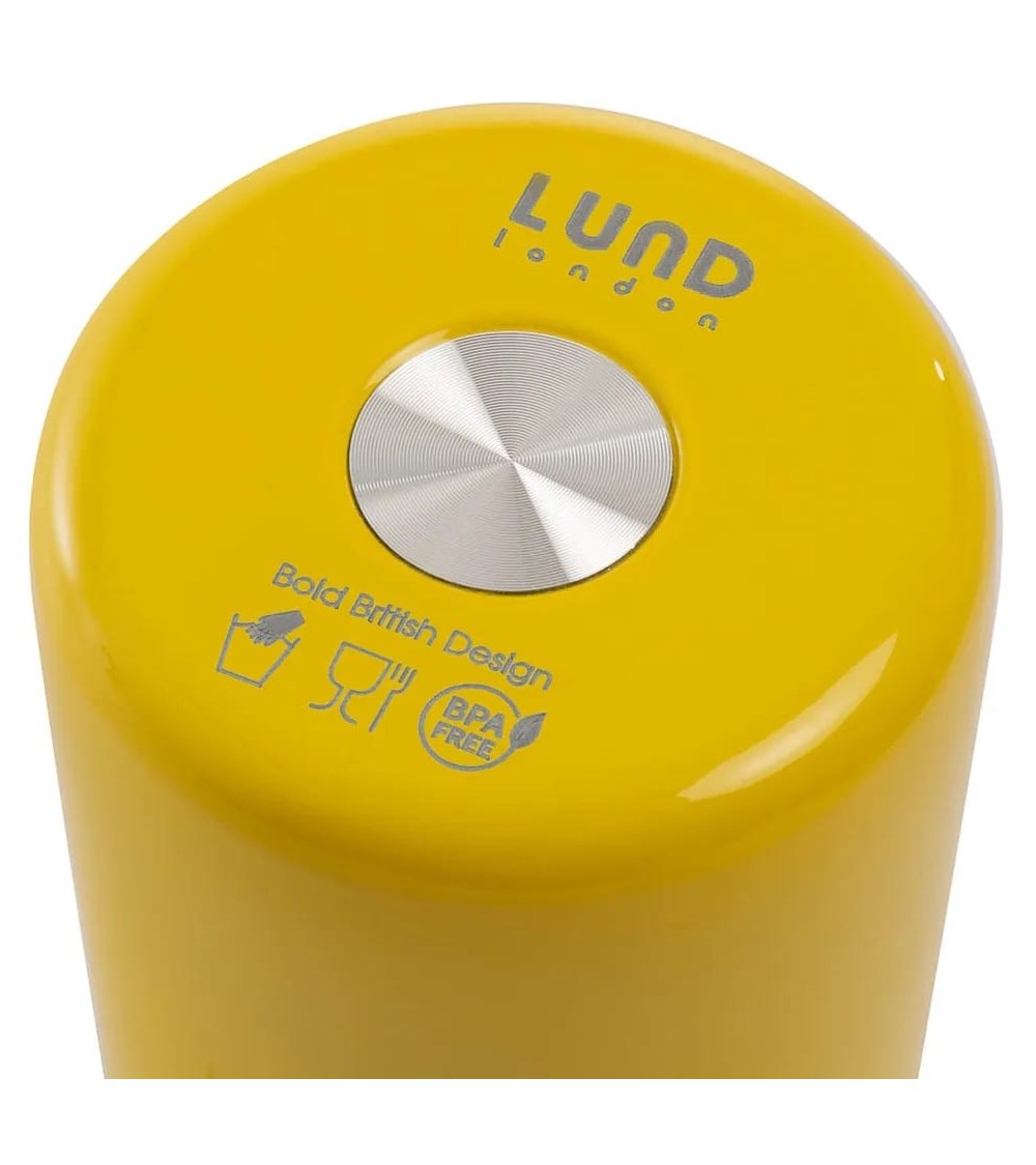 Thermo Flask - Skittle Bottle 300ml - Yellow and white Lund London best water bottle