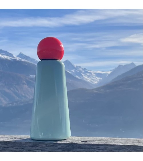 Thermo Trinkflasche - Skittle Bottle 500ml - Minze und Koralle Lund London Trinkflaschen und Lunchboxen design Schweiz Original